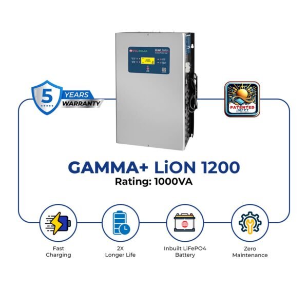 Offgrid Solar Inverter with Inbuilt Lithium Battery